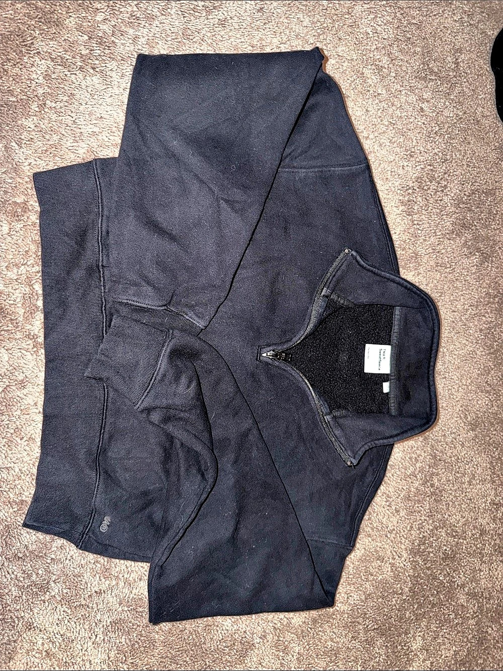 TNA Sweatfleece Cozy Fleece Perfect Fit crop quarter zip
